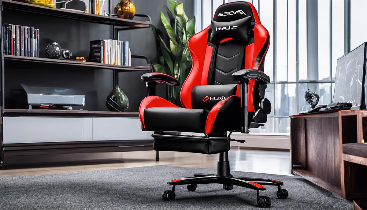 Halo gaming chair image - A stylish and vibrant gaming chair designed for comfort and performance.